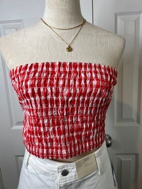 Universal Thread/ Women’s Checkered Tube Top Size M